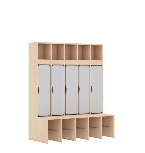 Szatnia pięcioosobowa BLOX Base z blendą zlicowaną 1108x520x1350 - v-box-szt-5r-box-szt-5r-b-b-a-blgr-BOX-SZT-5R-B-B-A-BLGR.jpg