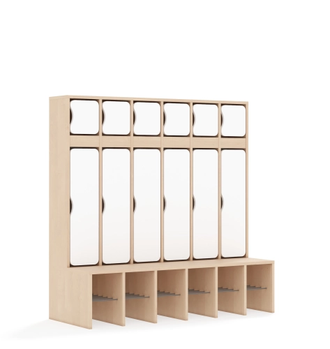 Szatnia sześcioosobowa BLOX Base z blendą zlicowaną 1326x520x1350 - v-box-szt-6r-box-szt-6r-b-c-a-bw-BOX-SZT-6R-B-C-A-BW.jpg