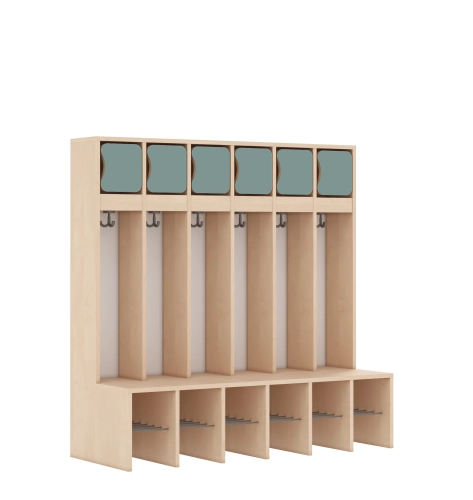 Szatnia sześcioosobowa BLOX Base z blendą zlicowaną 1326x520x1350 - v-box-szt-6r-box-szt-6r-b-a-a-bpgrn-BOX-SZT-6R-B-A-A-BPGRN.jpg