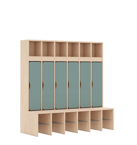 Szatnia sześcioosobowa BLOX Base z blendą zlicowaną 1326x520x1350 - v-box-szt-6r-box-szt-6r-b-b-a-bpgrn-BOX-SZT-6R-B-B-A-BPGRN.jpg