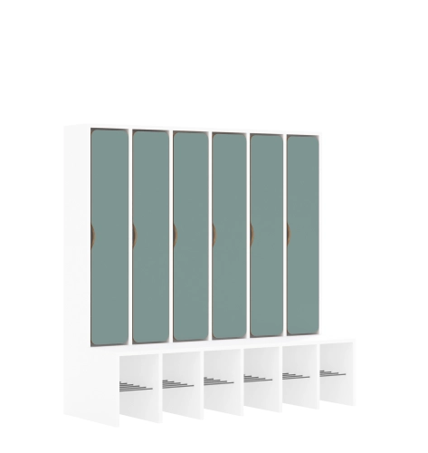Szatnia sześcioosobowa BLOX Base z blendą zlicowaną 1326x520x1350 - v-box-szt-6r-box-szt-6r-a-d-a-wpgrn-BOX-SZT-6R-A-D-A-WPGRN.jpg