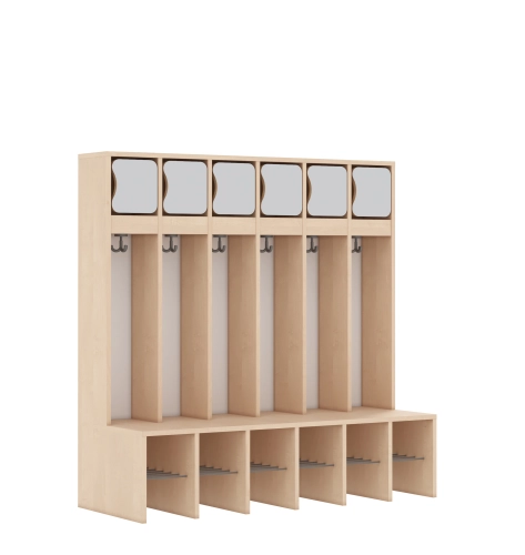 Szatnia sześcioosobowa BLOX Base z blendą zlicowaną 1326x520x1350 - v-box-szt-6r-box-szt-6r-b-a-a-blgr-BOX-SZT-6R-B-A-A-BLGR.jpg