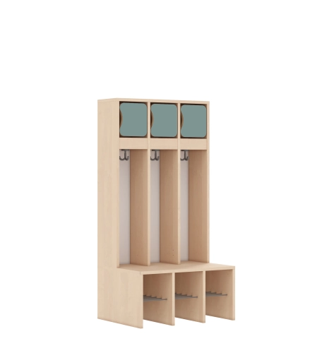 Szatnia trzyosobowa BLOX Base z blendą zlicowaną 672x520x1350 - v-box-szt-3r-box-szt-3r-b-a-a-bpgrn-BOX-SZT-3R-B-A-A-BPGRN.jpg