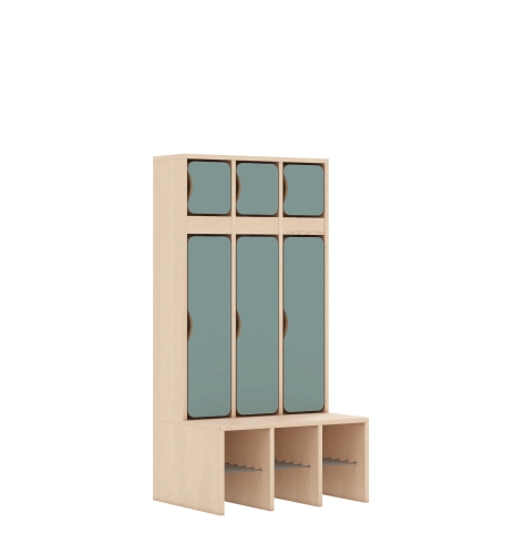 Szatnia trzyosobowa BLOX Base z blendą zlicowaną 672x520x1350 - v-box-szt-3r-box-szt-3r-b-c-a-bpgrn-BOX-SZT-3R-B-C-A-BPGRN.jpg