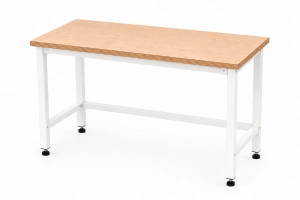 Stół warsztatowy Blox Frame 1200 × 600 mm, rozmiar 4–6, blat melaminowany, stelaż biały
