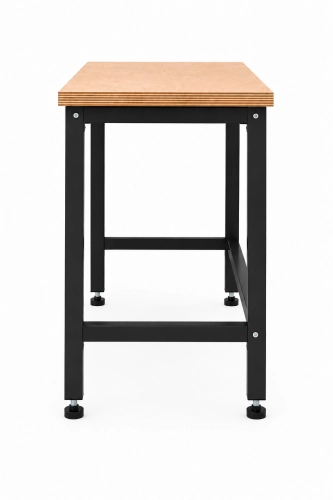Stół warsztatowy 1200x600 mm, stelaż RAL9005, blat brzoza - bok,.png