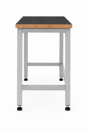 Stół warsztatowy 1200x600 mm, stelaż RAL9006, blat antracyt - bok.png