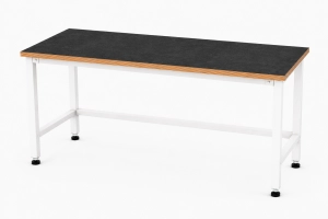 Stół warsztatowy Blox Frame 1600 × 600 mm, rozmiar 4–6, blat pokryty tworzywem polipropylenowym